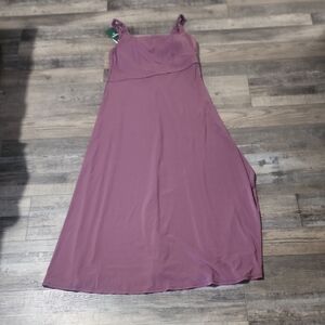 HALARA Mauve Maxi Dress with Adjustable Straps